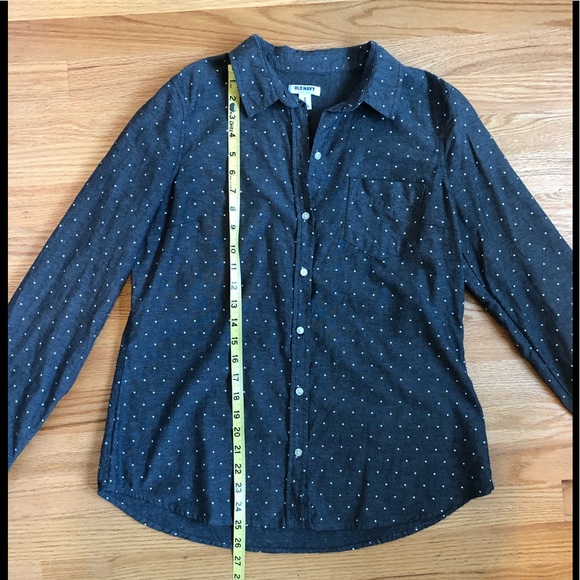 Old Navy Polka Dot Oxford Shirt - Picture 3 of 6